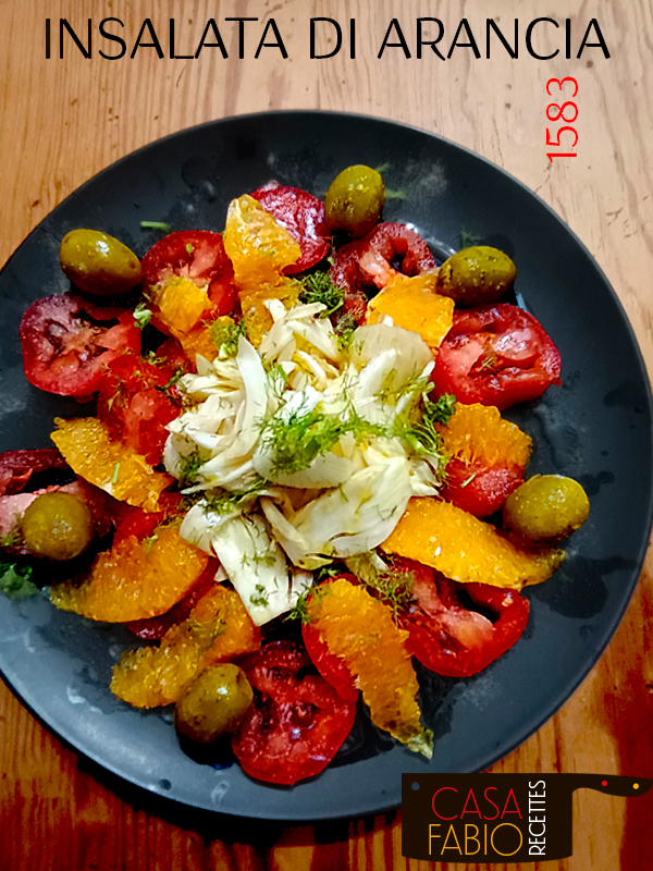 Salade d&rsquo;orange, fenouil et olives (et tomates)